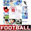 Tsubasa Atom Hutton Japan Cartoon Animation Anime Football Soccer Red T-Shirt Jersey Print Sport Vintage Short Sleeve Uniform Cosplay Unisex Men Women