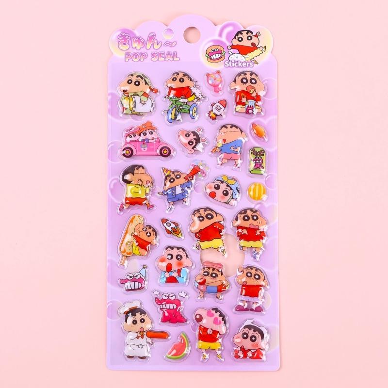 Crayon Shin-Chan Nohara Shinnosuke Cartoon Cute Relief Stickers Creative Animation Peripheral Hand Account Decoration Stickers