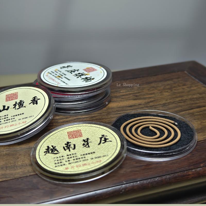 Natural Agarwood Coil Incense/Old Mountain Sandalwood Indoor Air Purification Eliminating Odors Calming  Mind Promoting Sleep