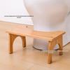 Bamboo Non-Slip Bathroom Stool: Adult and Child Toilet Footrest.