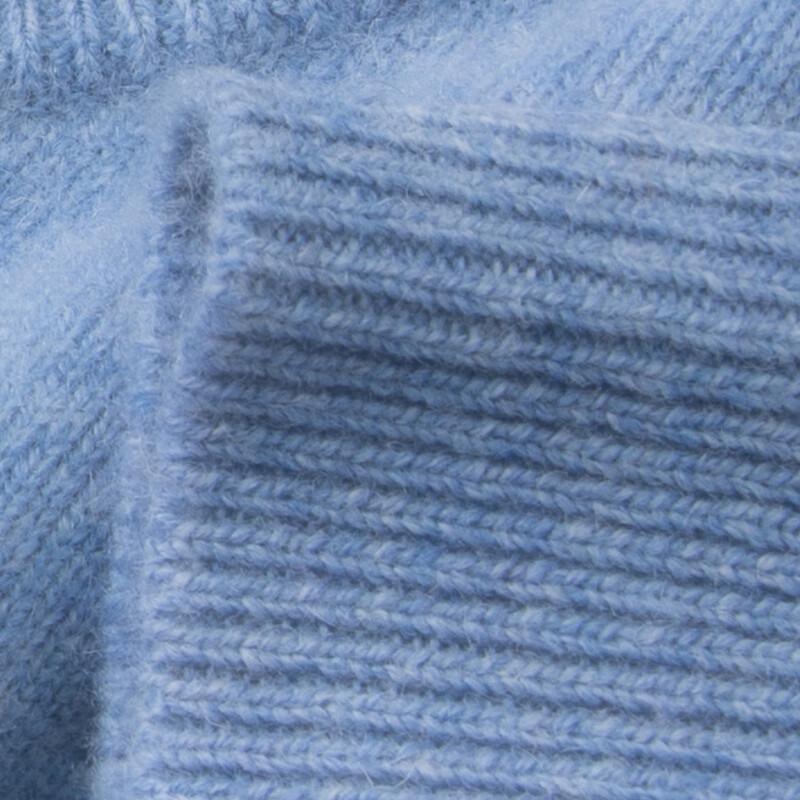 SHANSHAN Men's 90% Merino Wool 10% Cashmere Round Neck Sweater