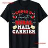 Rural Mail Carrier Cupid Valentines Day Postal Worker T Shirt Vintage Washed Stylish Comfortable Casual Slightly Vintage