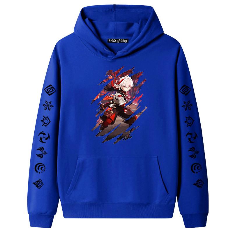 Genshin Impact Mobile Tour Character Maple Yuanwanye hettegenser Langermet genser for menn og kvinner Par Mote Topp fortykket