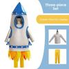 Astronaut Outfit Children Rocket Spacesuit Halloween Costume Set  Children's Day
