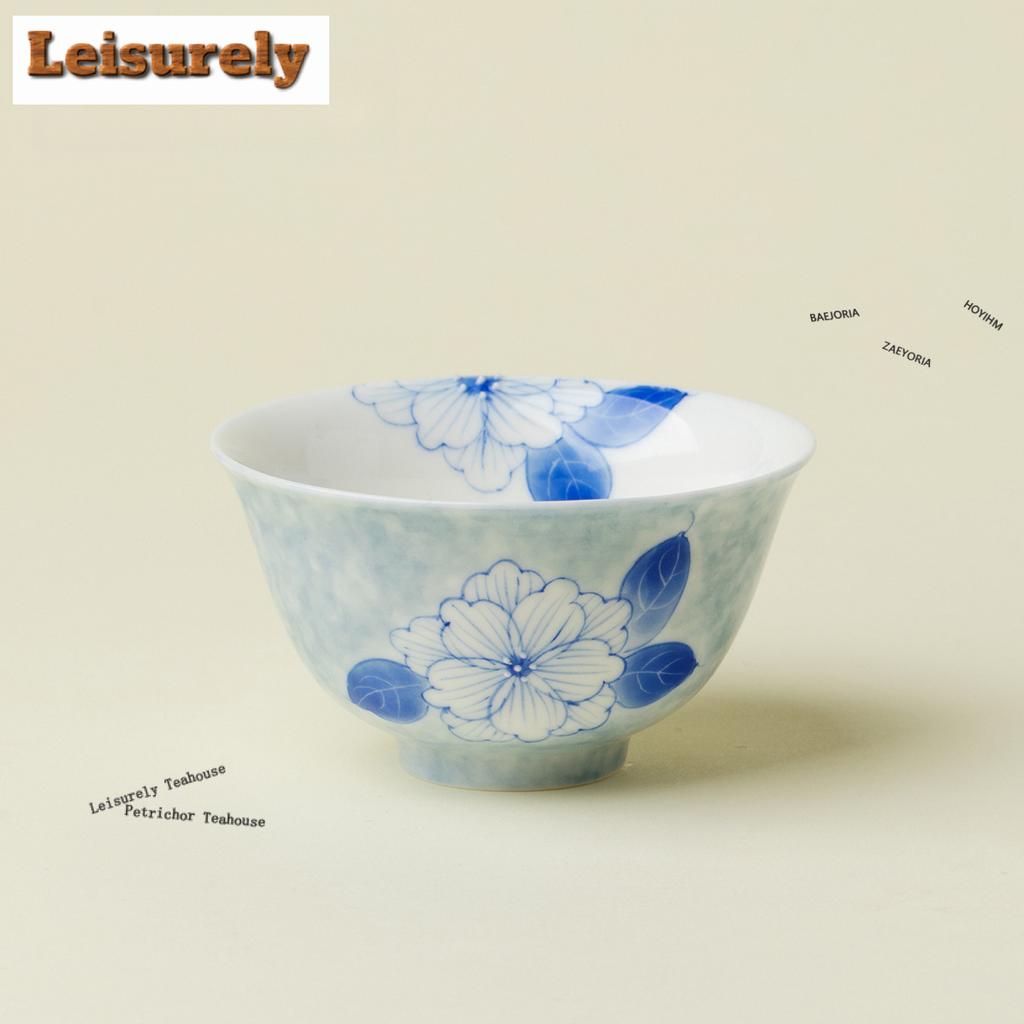 1pc/lot Hand-painted Butterfly Flower Teacup Antique Tea Bowl Beautiful Tea Cup Tea-tasting Meditation Cup Jianzhan Cups 81ml
