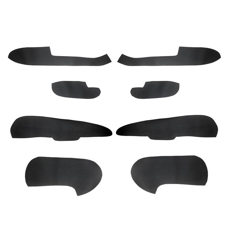 4 stücke Auto Türgriff Armlehne Panel Mikrofaser Leder Abdeckung Innen Trim Für Ford Focus 2005 2006 2007