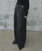 FROMWHERE Classic Wool Wide Slacks_Charcoal Grey