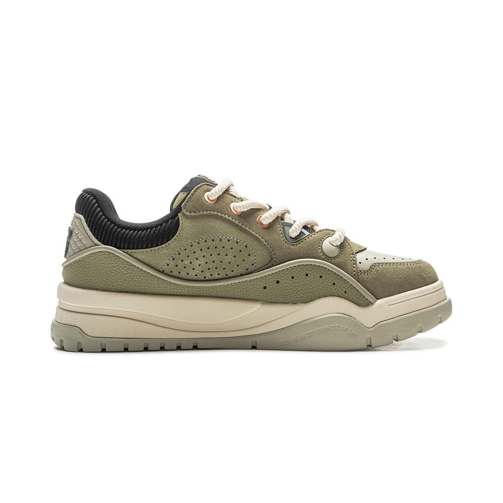 Li Ning Buu Coverage Slip Resistant Cushioning Abrasion Resistant Lightweight Low top Skateboard Shoes Men's AGCV463-3