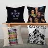 Korea Kpop Band K-Katseye Pillow Covers Cartoon Sofa Decorative Home Double-sided Printing Short Plush Cute Cushion Cover