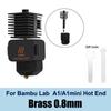 For Bambu Lab A1/A1 Mini Hotend Kit Fast Speed Printing Head Assembly Thermistor Heater 0.2/0.4/0.6/0.8mm Hardened Steel Nozzle