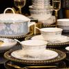 Mode Lanca Ceramic Hand-Painted Gold Dinnerware Set