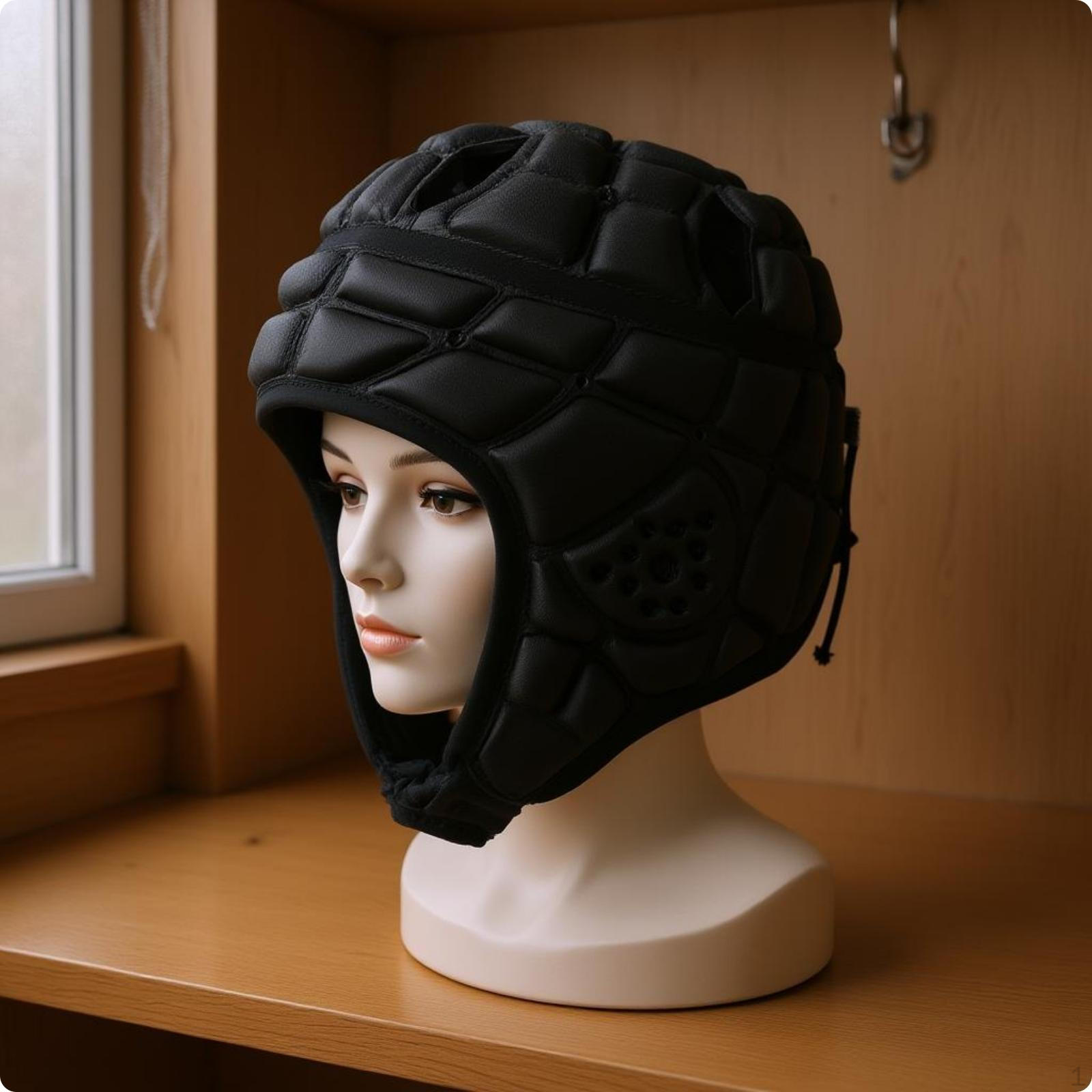 OpenFace Sports Headgear Adjustable Chin Strap Padded Helmet Shell Rear Lace Adjustment Foam