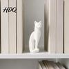 Decorazione Gatto Durevole Scultura Gattino Stampata in 3D Ornamento Minimalista Design Geometrico Opaco