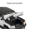 1:64 Scale Model Toy Off-road Cars EV Alloy Diecast Slide Forward Hood Opened Rubber Tires with Acrylic Box Simulation Vehicles