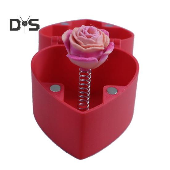 

Красные розы и красное сердце-сюрприз подарок 3D-печатные магниты с розами Красная роза и сердце-сюрприз скрытый подарок на день рождения День святого Валентина Класс B красный