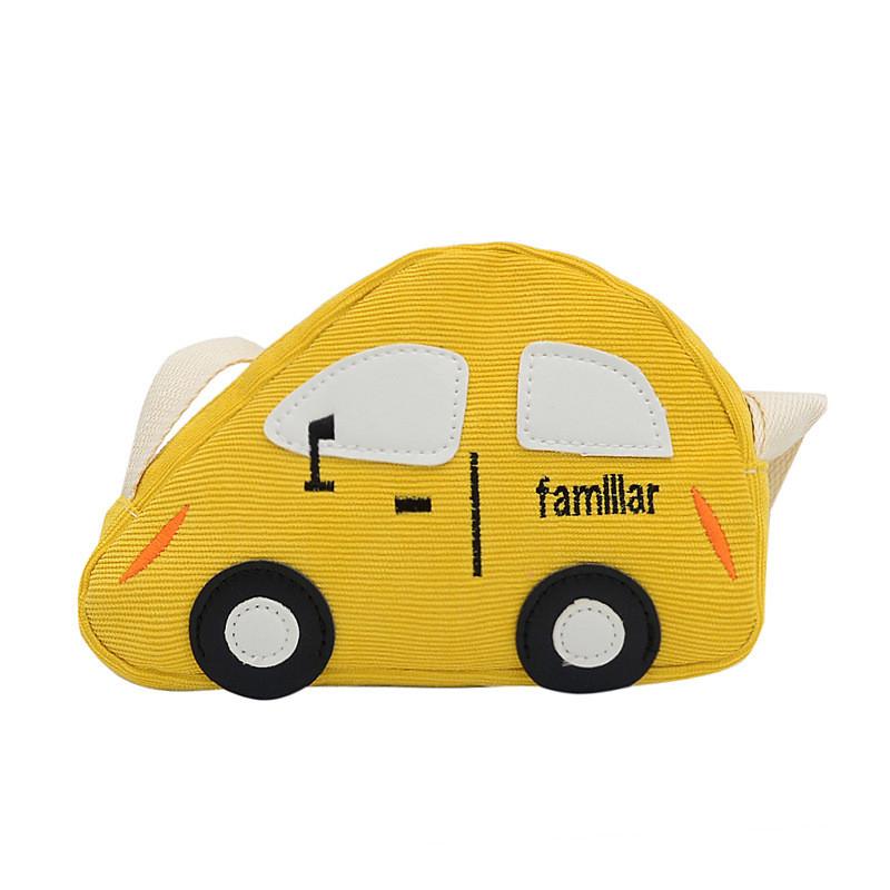 Car Bag Shoulder Childrens Canvas Bag Adjustable Shoulder Strap Zipper Design