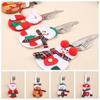 Festive Christmas Tableware Holder Bag Reusable Christmas Fork Pocket  Party  Decor