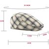 HT5056 Mens Berets Women New Spring Summer Sun Cap Artist Painter Beret Hat Male Female Ivy Flat Cap Adjustable Plaid Beret Caps