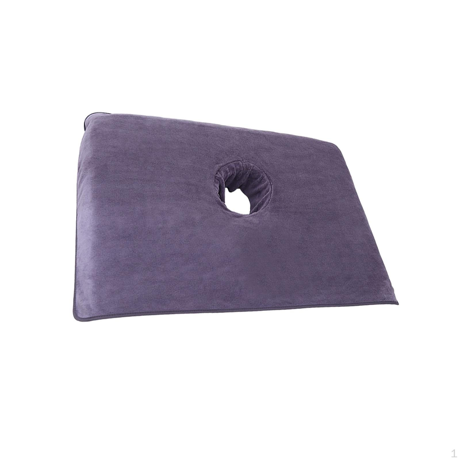 

Массажный стол полотенце подушка для лица с дыркой волокна чехол для салона красоты принадлежности серый