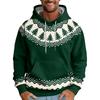 Christmas Print Loose Men's Hoodie