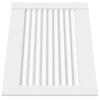 Slatted Design Cabinet Doors 2 Pcs White 39.5 X 49.4 Cm Solid Wood