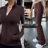 Set Giacca da Yoga e Pantaloni a Zampa Lululemon da Donna Swift Speed - Traspirante, Asciugatura Rapida con Tasca