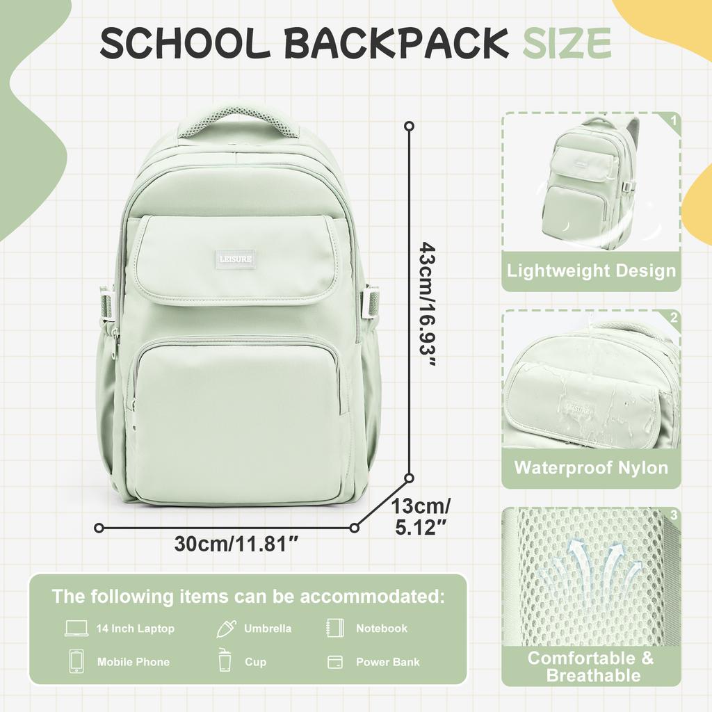 Large Capacity Backpack, Student Schoolbag, Laptop Campus Backpack, Daily Commuter Backpack Multiple Pocket Fashionable Backpack