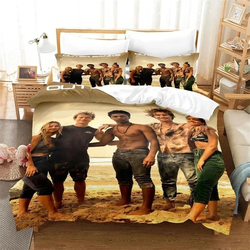 TV Outer Banks Bettwäscheset Jungen Mädchen Einzel- Doppelgröße Bettbezug Kissenbezug Bett Kinder Erwachsene Mode Heimtextilien