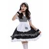 Lolita Girl Costume Dress With Puffy Sleeves And Large Bow For Halloween Cosplay