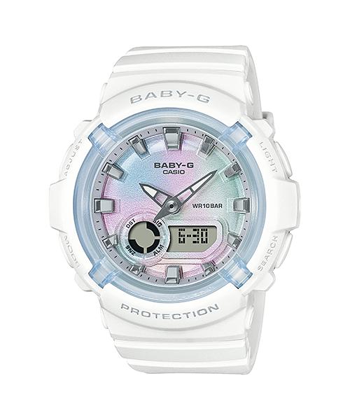 

Casio Baby-G Women s Resin 100M Water Resistant Analog Shock Resistant Quartz Watch BGA-280-7A белый