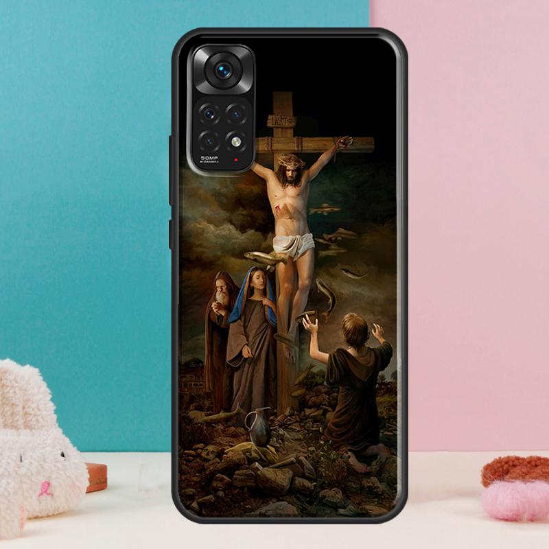 Christian Jesus Case For Xiaomi Redmi Note 14 13 Pro 12 11 9 10 9S 10S 11S 12S Redmi 14C 13C 10C 12C Cover