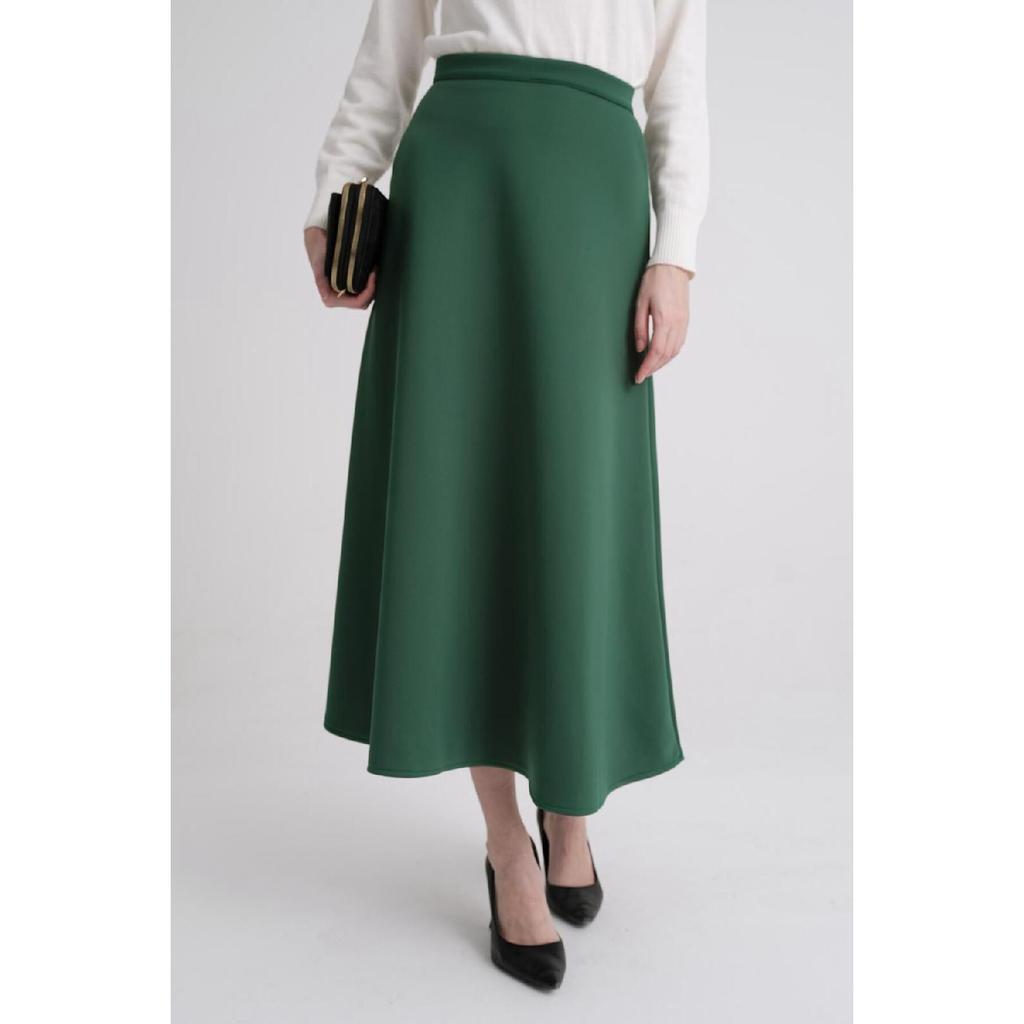 Puff Scuba Flare Skirt