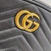 [Gebraucht] Gucci gesteppte Leder GG Marmont Matelassé Gürteltasche 38/95 'Schwarz' - Gut #1TOV7IS