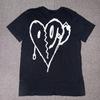 XXXTENTACION Bad Broken Heart Schwarz Kurzarm Goth Grunge T-Shirt Herren Medium Unisex T-Shirt