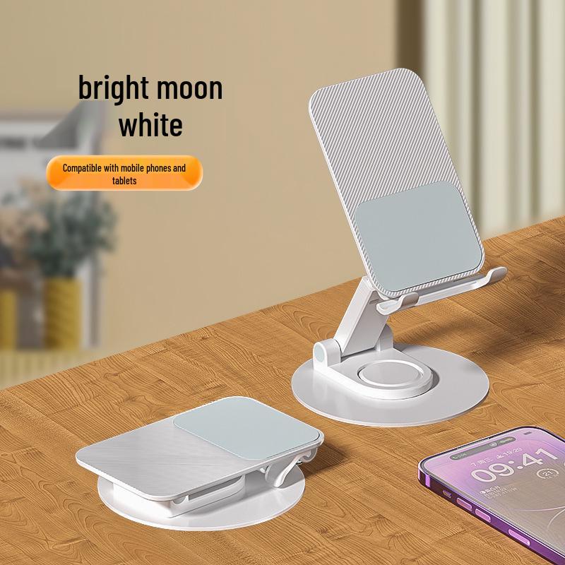 Aluminum Alloy Rotating Folding Phone Holder - Portable Desktop Stand with Custom Logo & Gift Option