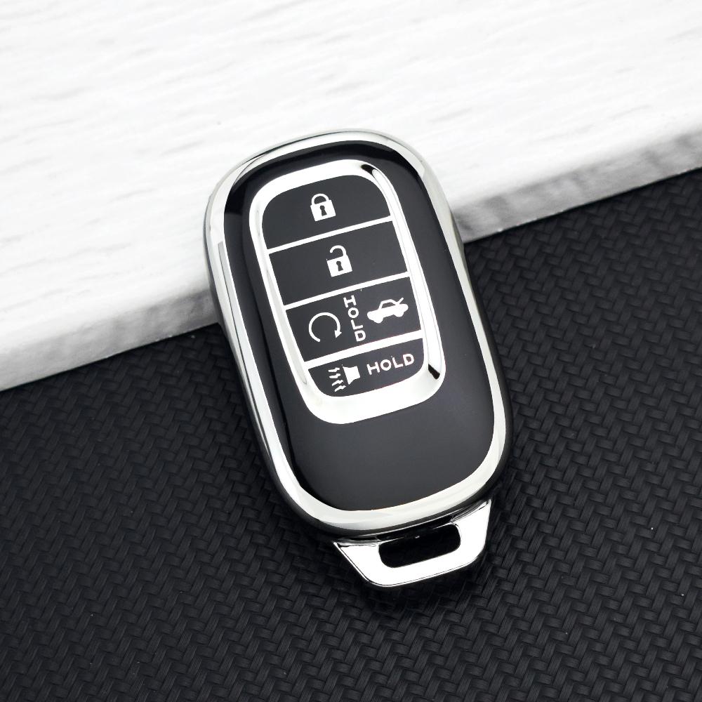 New Car Key Case Cover for Honda 2022-2025 Civic Accord CR-V HR-V Pilot Sport SI EX EX-L 2/3/4/5 Buttons Key Protector Keychain