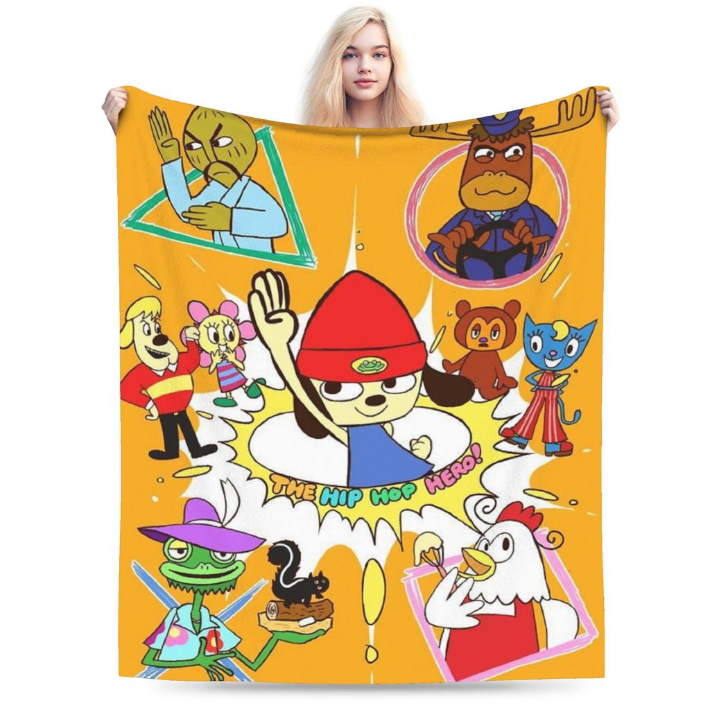 Parappas Print-Decke für Männer Frauen Warm Gemütlich Flauschig Überwurfdecken für Bett 50x60 Zoll Mehrere Größen