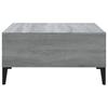 Vidaxl Coffee Table, Grey Sonoma Oak, 60X60X30 Cm