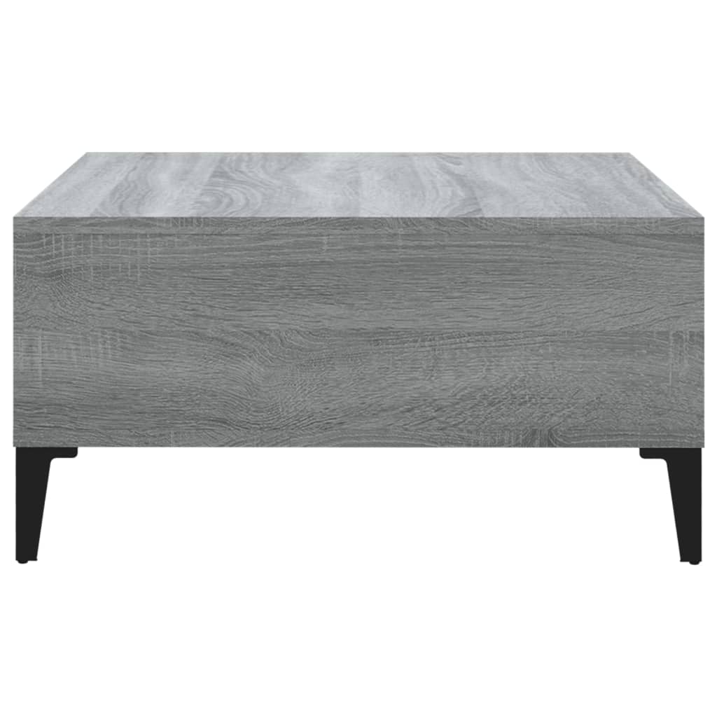 Vidaxl Coffee Table, Grey Sonoma Oak, 60X60X30 Cm