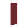 Burgundy Red Pleated Blind 40X150 Cm Fabric Width