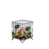 Iron Coffee Pod Holder Large Capacity Coffee Capsule Holder Coffee Creamer Container Square Shape Pod Storage Cup