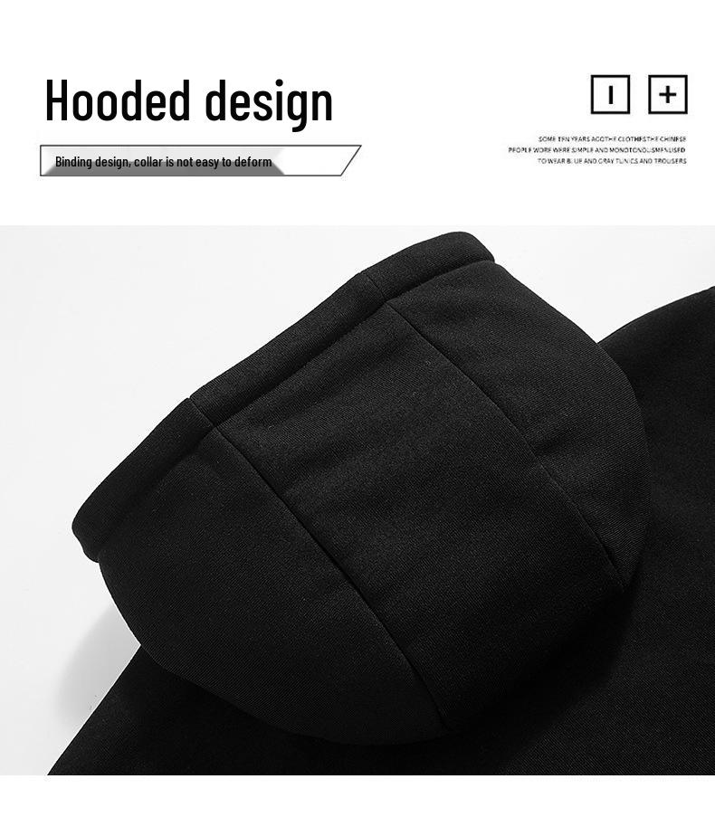 Heated Hooded Sweatshirt: Smart Couple's Jacket with Constant Temperature and Zipper