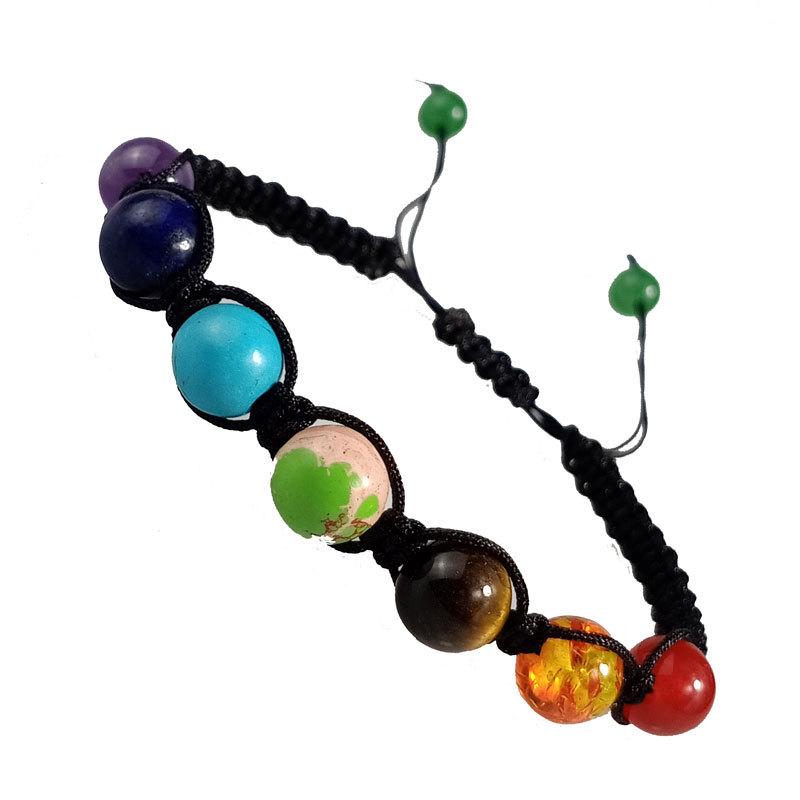 8mm Colorful Woven Yoga Energy Beaded Bracelet