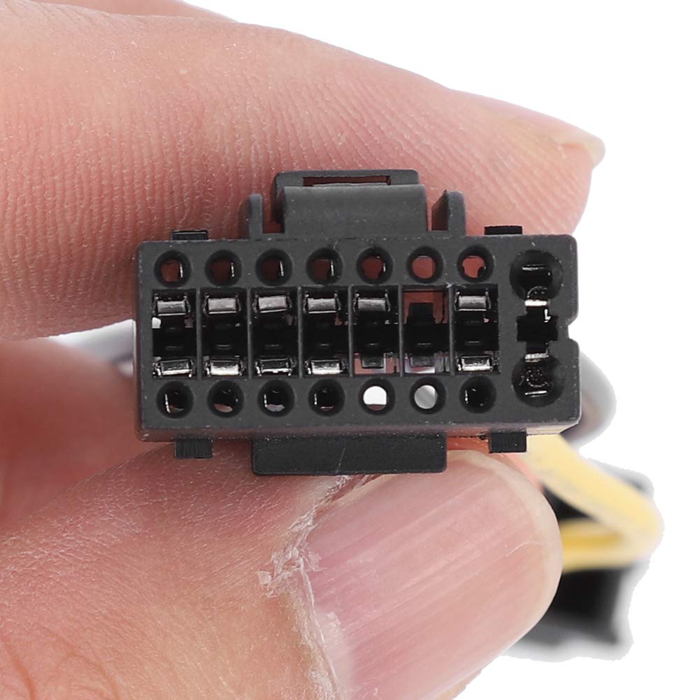 Stereo Harness Auxiliary Cable ISO Converter Connector Harness Wire ABS Material Plug and Play