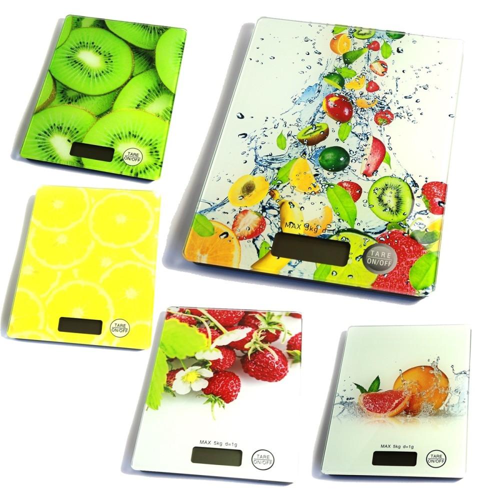 Bilancia Digitale Da Cucina In Vetro Temperato 5kg – Display LCD Retroilluminato, Funzione Tara, Batteria Inclusa (Rosso) - 3