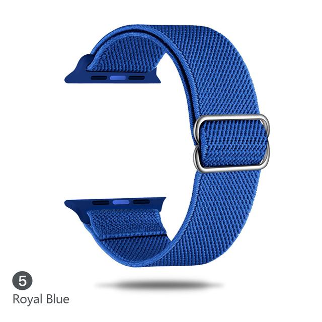 Cinturino in Nylon per Apple watch band 44mm 40mm 38mm 42mm ultra 2 49mm SOLO bracciale correa iwatch series 9 7 SE 6 5 4 8 45mm 41mm