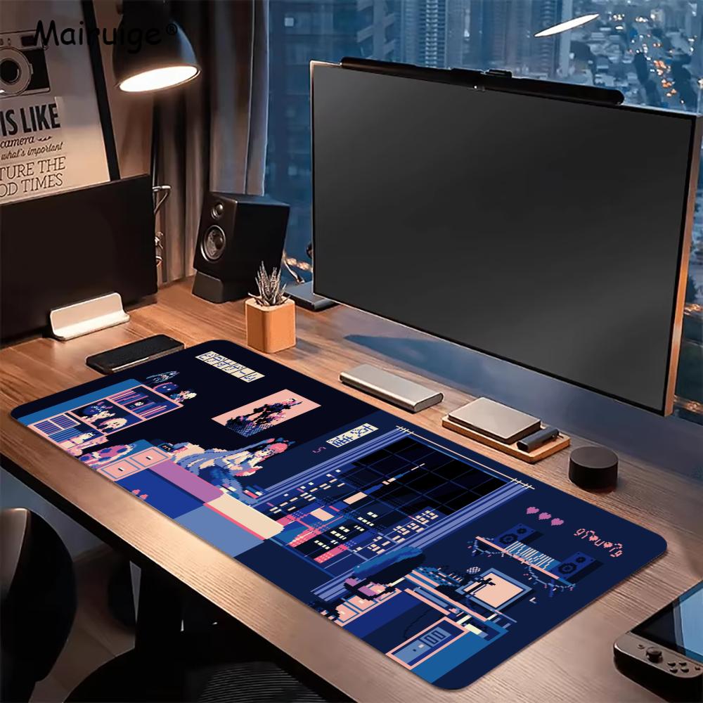 Apartment Pixel Art Mechanical Mouse Pads Xxl Office Mat Gaming Mousepad Square Mouse Pad PC Desktop Accessories Desk Gadgets