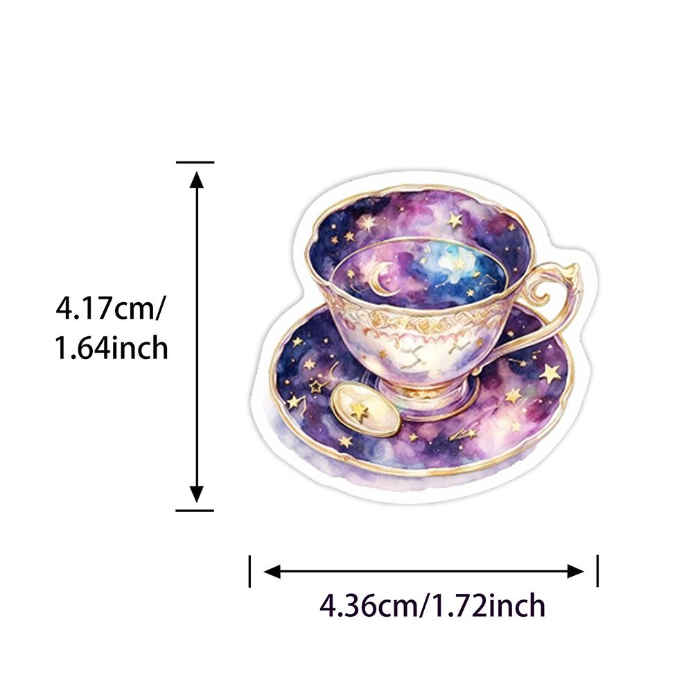 10/30/50pcs Cool Gothic Magic Witch Crystal Cartoon Stickers Aesthetic DIY Skateboard Scrapbook Phone Vintage Waterproof Sticker