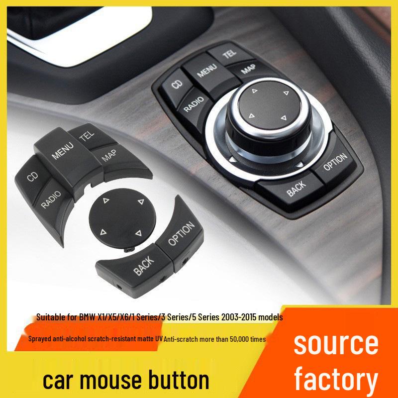 Compatibil cu butoanele multimedia și de navigație BMW Seria 1, 3, 5, X1, X5, X6.