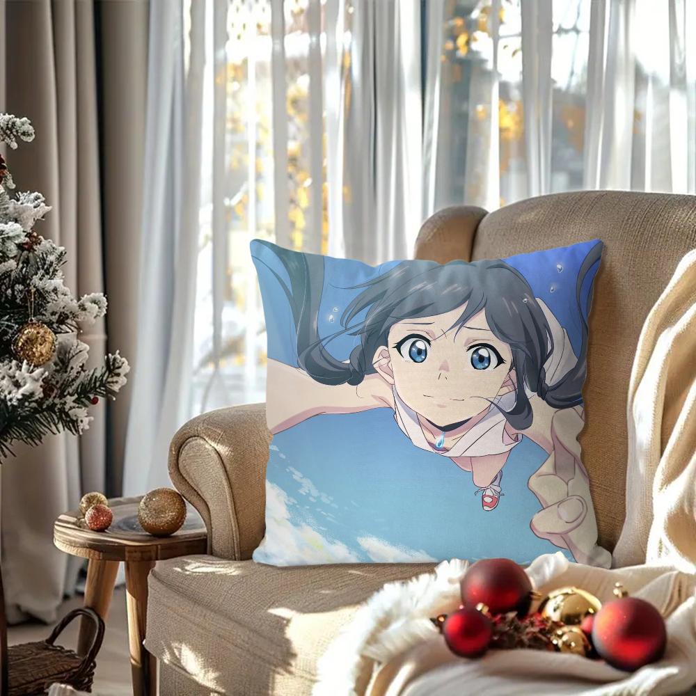 Weathering With You Animation Pillow Case Square Pillow Bedroom Sofa Leisure ComfortCushionCar Living Room Home Decoration 40X40